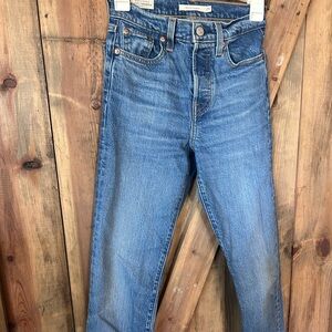 Levi’s wedgie straight Classic Blue Denim Jeans